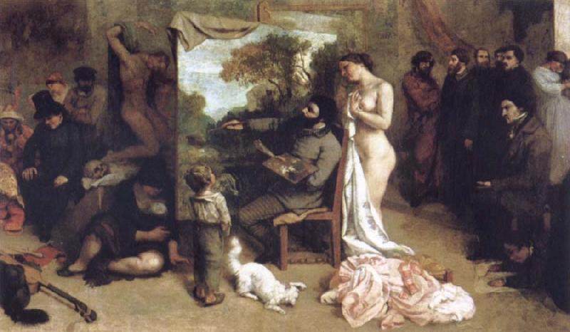 Gustave Courbet Detail of the Studio of the Painter,a Real Allegory